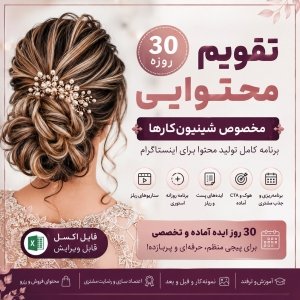 خرید تقویم محتوایی شینیون کار | برنامه ۳۰ روزه ریلز و استوری