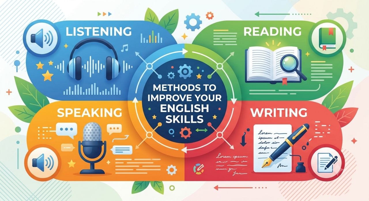 تقویت Speaking، Listening، Reading، Writing؛ راهکارهای مؤثر برای یادگیری بهتر زبان