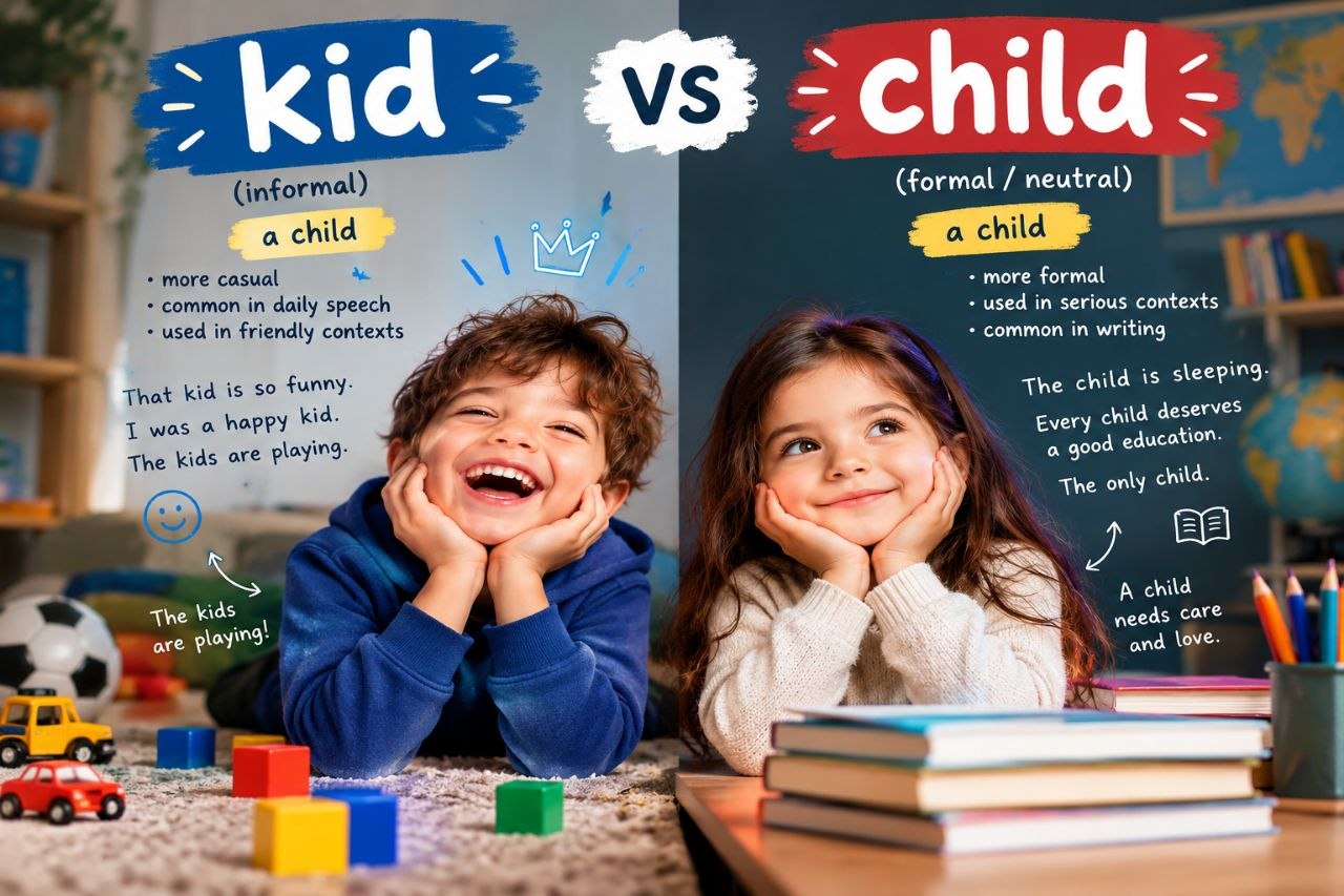تفاوت Kid و Child در انگلیسی؛ فرق Kid و Child چیست؟