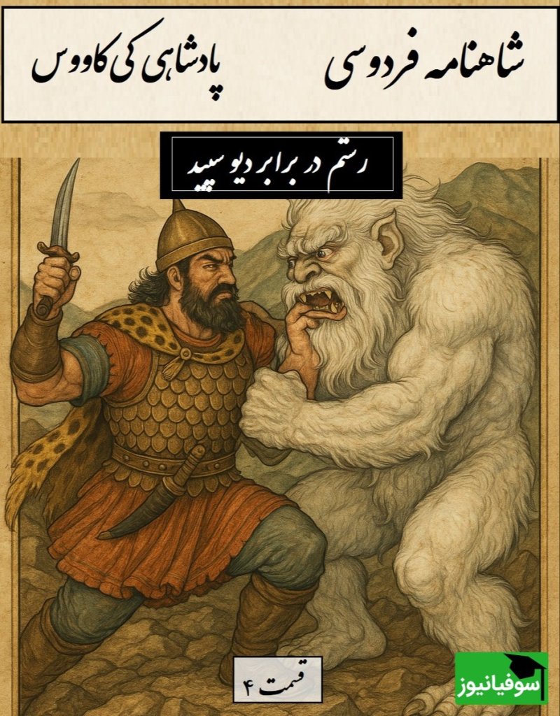 رستم در برابر دیو سپید