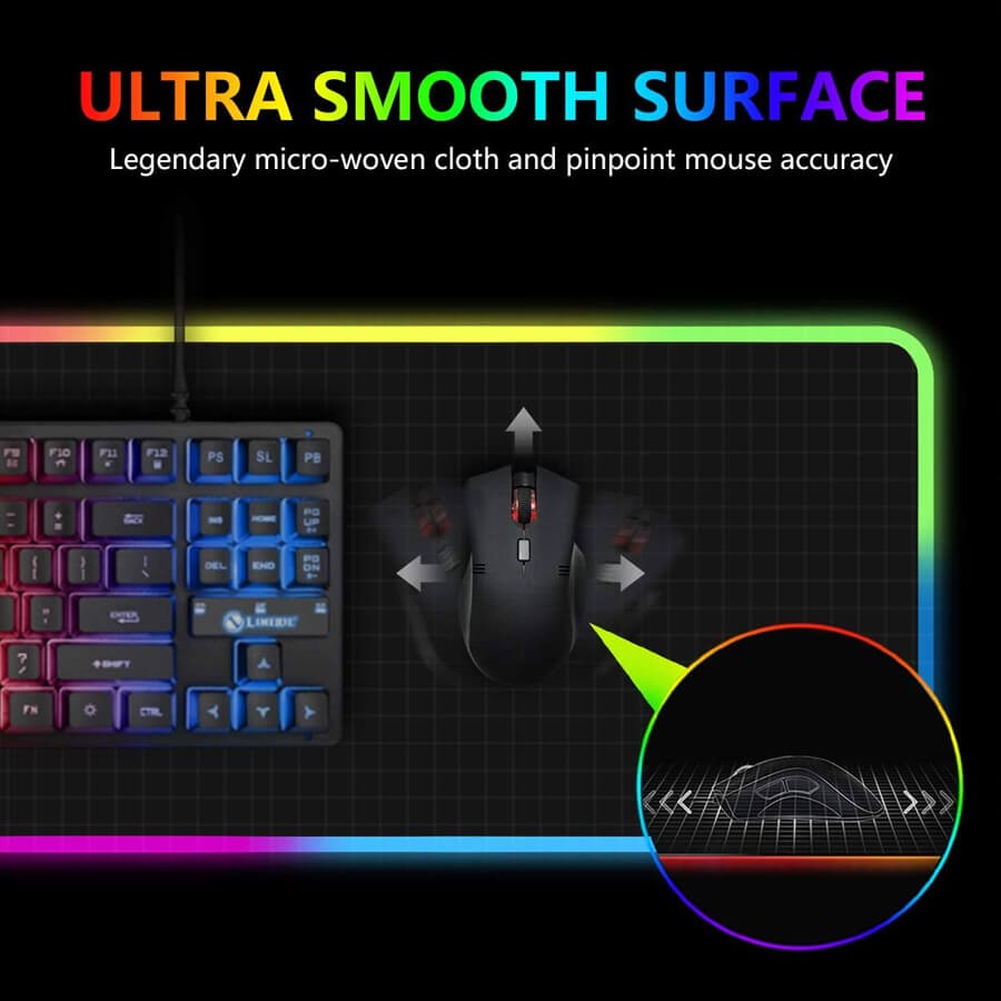 موس پد گیمینگ یوکام مدل RGB 80x30 - 431