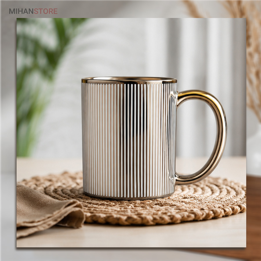 خرید اینترنتی پستی ماگ لاکچری VELVET GOLD .