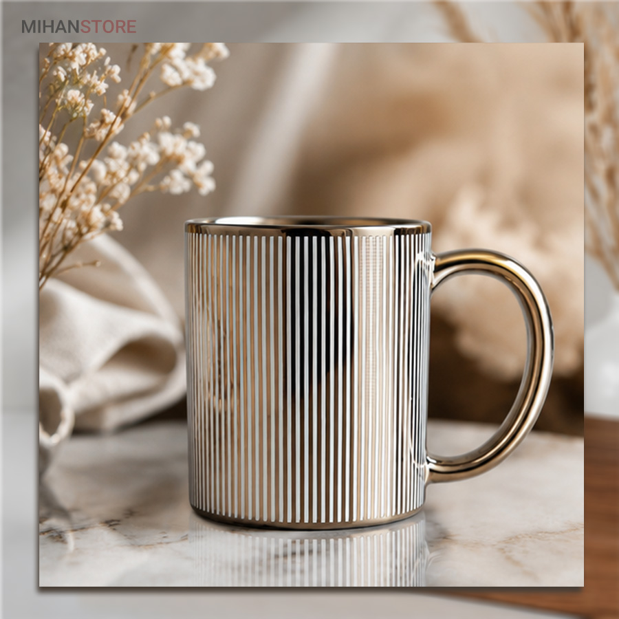 خرید اینترنتی پستی ماگ لاکچری VELVET GOLD .