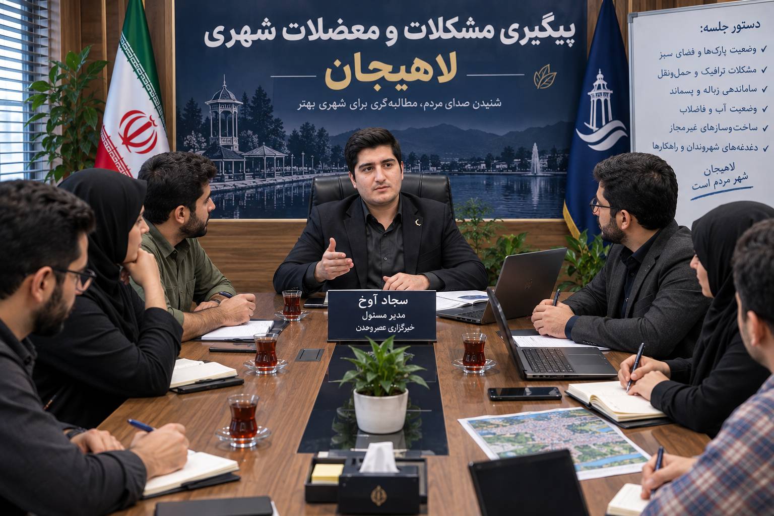 پیگیری مشکلات و معضلات شهرستان لاهیجان / مشکلات لاهیجان با مطالبه گری حل میکنیم / سجاد آوخ