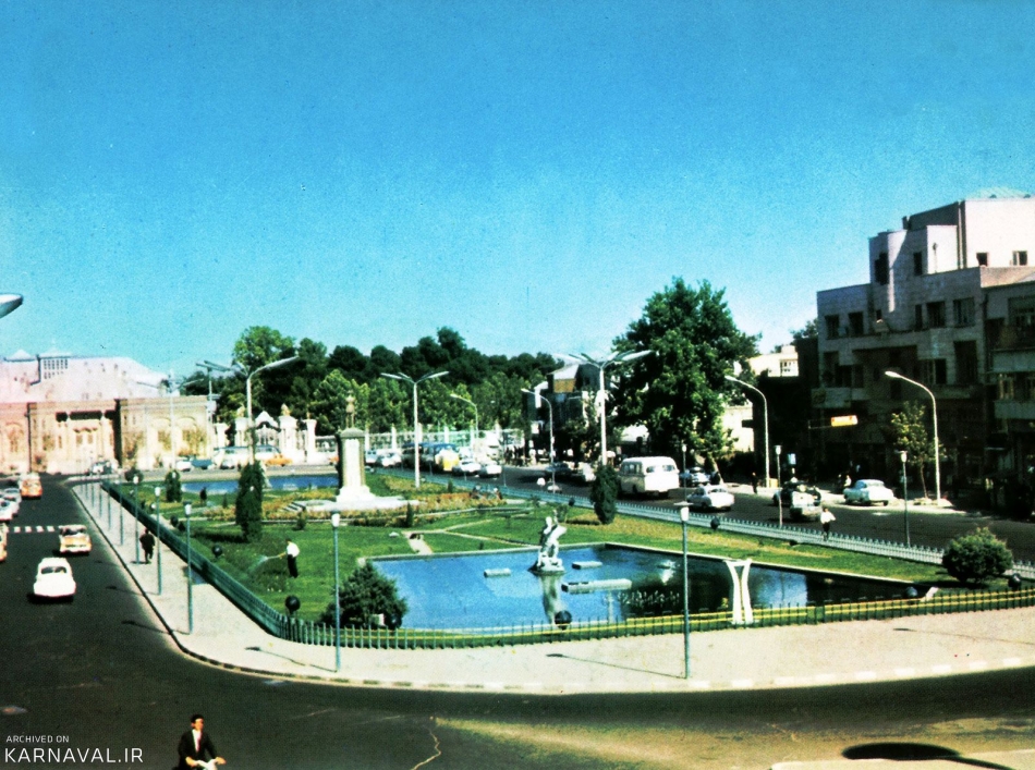 عکس قدیمی میدان بهارستان