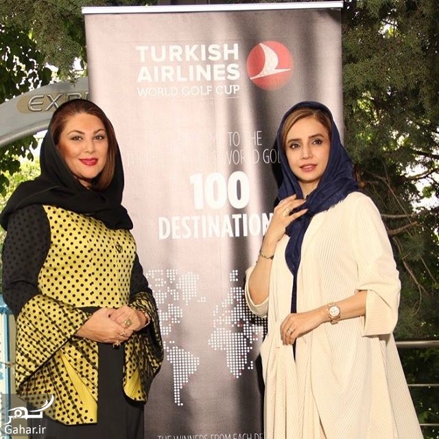 عکس / تیپ متفاوت بازیگران در مسابقات گلف در تهران